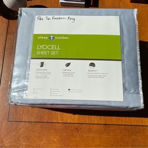 Flex Top King Sheets for Sleep Number Bed. Blue